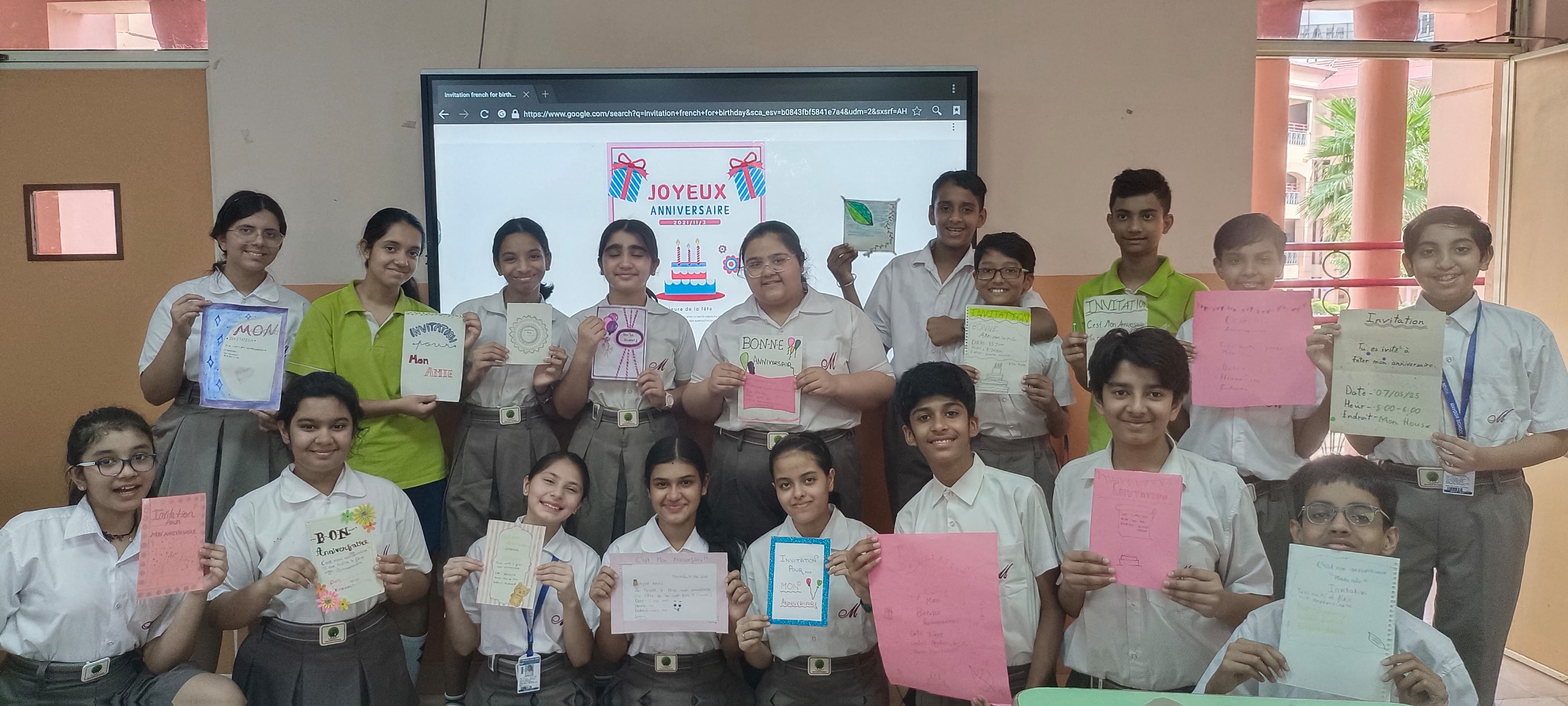 Activité Française : C’est mon anniversaire